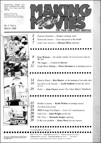 An article about the Royalty cinema in making Better Movies in 1988