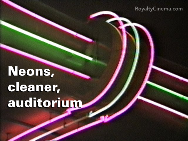 Neons, cleaner, auditorium