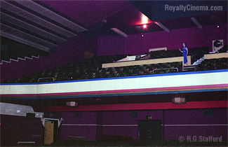 The auditorium of the Royalty cinema, gosforth on the final night