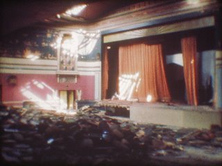 The interior during demolition
